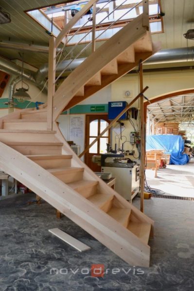 suchá montáž schodov v dielni